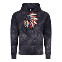 Cloud Black 4th of July Indian Headdress Gypsy Spirit Skull Vintage Hoodie - Jasminsmagicworld