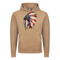 Vintage Coffee 4th of July Indian Headdress Gypsy Spirit Skull Vintage Hoodie - Jasminsmagicworld