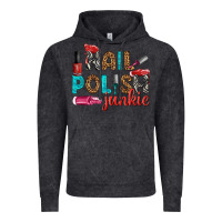 Vintage Black nail polish junkie bbs Vintage Hoodie - BundleAndBundleShop