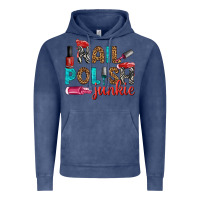 Vintage Denim nail polish junkie bbs Vintage Hoodie - BundleAndBundleShop
