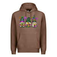 Chestnut mardi gras gnomes Premium Hoodie - OliviaCreatesArt