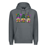Rock mardi gras gnomes Premium Hoodie - OliviaCreatesArt