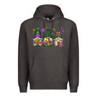 Smoke mardi gras gnomes Premium Hoodie - OliviaCreatesArt