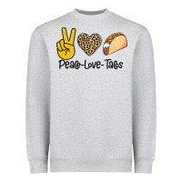 Heather Grey Peare Love Tacos Heavyweight Sweatshirt - Bettercallsaul