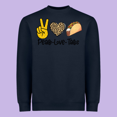 Peare Love Tacos Heavyweight Sweatshirt Designed By Bettercallsaul