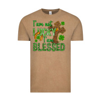 Vintage Coffee I Am Not Lucky I Am Blessed St. Patricks Vintage Tee - BundleAndBundleShop
