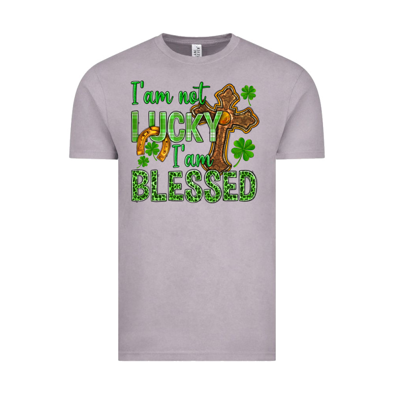 I Am Not Lucky I Am Blessed St. Patricks Vintage Tee by BundleAndBundleShop | Teevron
