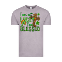 Vintage Zinc I Am Not Lucky I Am Blessed St. Patricks Vintage Tee - BundleAndBundleShop