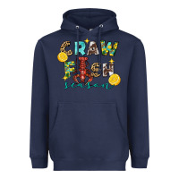 Navy Crawfish season Heavyweight Hoodie - FaDigitalArtStudio