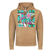 Vintage Camel love nail and polish with leopard seamless pattern bbs Vintage Hoodie - BundleAndBundleShop