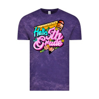 Cloud Purple hello 5th grade Vintage Tee - JahusDesignShop
