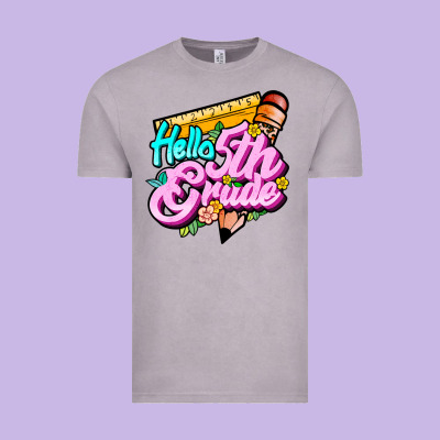 Hello 5th Grade Vintage Tee Designed By Jahusdesignshop