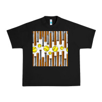 Black softball bat seamless pattern Urban Heavy Tee - BundleAndBundleShop