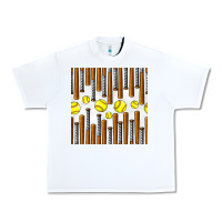 White softball bat seamless pattern Urban Heavy Tee - BundleAndBundleShop