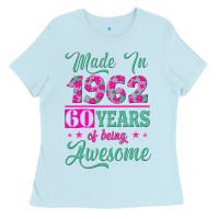 Baby Blue made in 1962, 60 years of being awesome Ladies Tee - Jasminsmagicworld