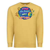 Antique Gold Cure ableism not Autism Premium Sweatshirt - FaDigitalArtStudio