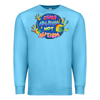 Ocean Blue Cure ableism not Autism Premium Sweatshirt - FaDigitalArtStudio