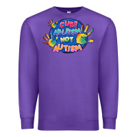 Purple Cure ableism not Autism Premium Sweatshirt - FaDigitalArtStudio