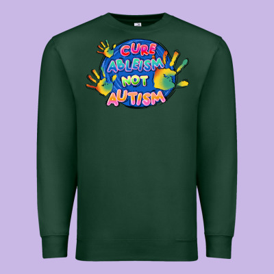 Cure Ableism Not Autism Premium Sweatshirt Designed By Fadigitalartstudio
