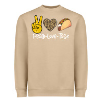 Mushroom Peace Love Tacos Heavyweight Sweatshirt - Bettercallsaul