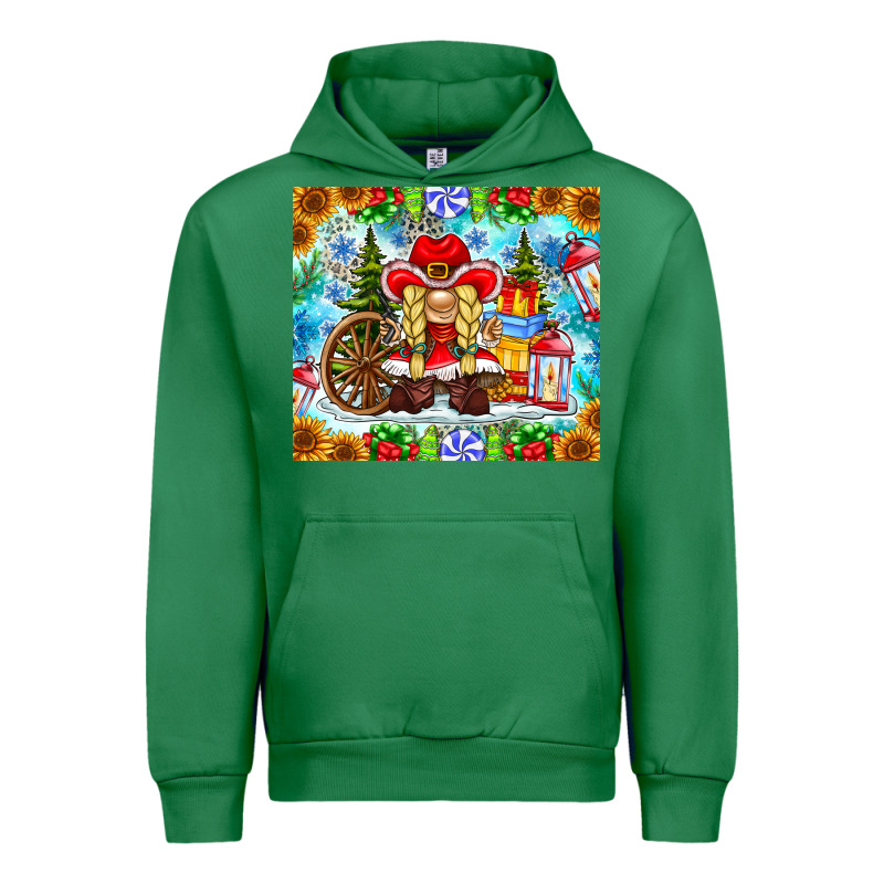 Christmas Cowboy Gnome Urban Hoodie by CowhideDigitalArt | Teevron