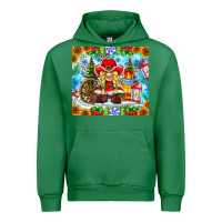 Emerald Christmas cowboy gnome Urban Hoodie - CowhideDigitalArt