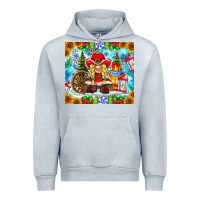 Heather Grey Christmas cowboy gnome Urban Hoodie - CowhideDigitalArt
