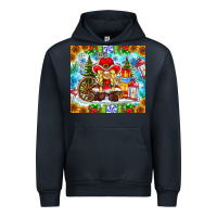 Navy Christmas cowboy gnome Urban Hoodie - CowhideDigitalArt