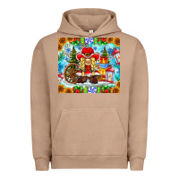 Pigment Burro Christmas cowboy gnome Urban Hoodie - CowhideDigitalArt