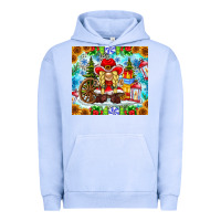 Pigment Grape Ice Christmas cowboy gnome Urban Hoodie - CowhideDigitalArt