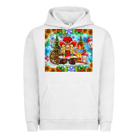 Pigment Lunar Rock Christmas cowboy gnome Urban Hoodie - CowhideDigitalArt