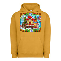 Pigment Peanut Butter Christmas cowboy gnome Urban Hoodie - CowhideDigitalArt