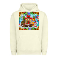 Pigment Pistachio Christmas cowboy gnome Urban Hoodie - CowhideDigitalArt