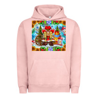 Pigment Salmon Christmas cowboy gnome Urban Hoodie - CowhideDigitalArt