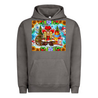 Pigment Tornado Christmas cowboy gnome Urban Hoodie - CowhideDigitalArt