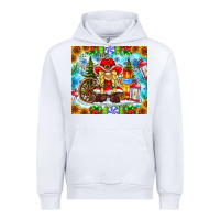 White Christmas cowboy gnome Urban Hoodie - CowhideDigitalArt