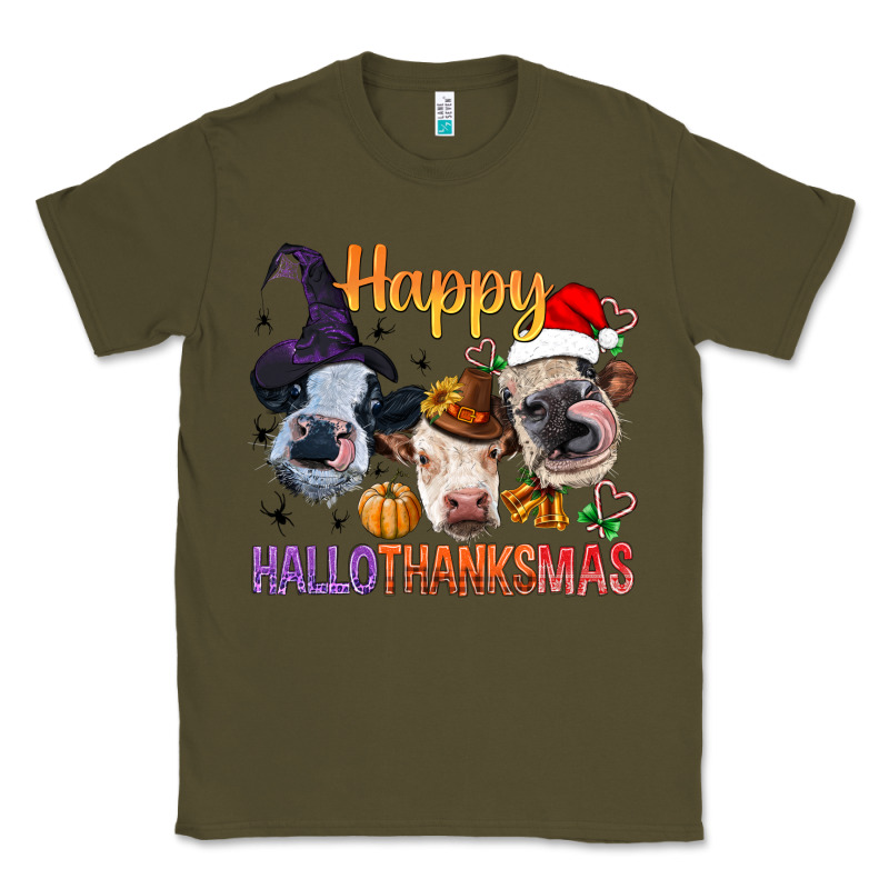 Happy Hallothanksmas Cows Classic Tee by BundleAndBundleShop | Teevron