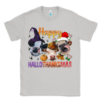 Moon Dust Happy Hallothanksmas Cows Classic Tee - BundleAndBundleShop
