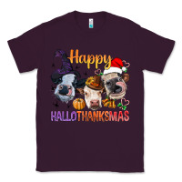 Plum Happy Hallothanksmas Cows Classic Tee - BundleAndBundleShop