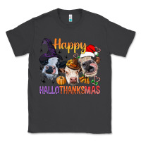 Smoke Happy Hallothanksmas Cows Classic Tee - BundleAndBundleShop