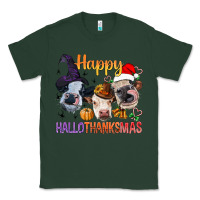 Sports Green Happy Hallothanksmas Cows Classic Tee - BundleAndBundleShop