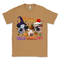 Toasted Coconut Happy Hallothanksmas Cows Classic Tee - BundleAndBundleShop