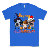 True Royal Happy Hallothanksmas Cows Classic Tee - BundleAndBundleShop