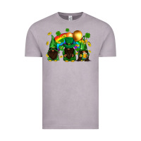 Vintage Zinc St. Patrick's afro gnomies with rainbow Vintage Tee - BundleAndBundleShop