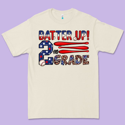Batter Up 2nd Grade Premium Tee Designed By Jahusdesignshop