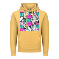 Vintage Mustard nail polish with cowhide and plaid seamless pattern bbs Vintage Hoodie - BundleAndBundleShop