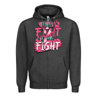 Charcoal Heather her fight is our fight Zipper Hoodie - CowGirlArtShop