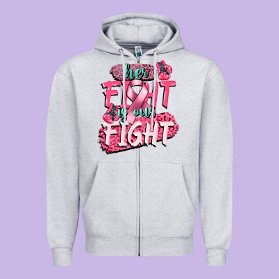 Her Fight Is Our Fight Zipper Hoodie Designed By Cowgirlartshop