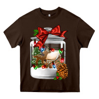 Chocolate Brown Christmas cookie jar Heavy Core Tee - Jasminsmagicworld