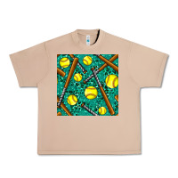 Burro softball bat with leopard and glitter seamless pattern Urban Heavy Tee - BundleAndBundleShop